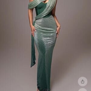 Jlux label celestina green maxi